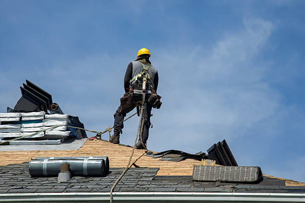 Professional Gutter Installation technician working in South Haven, IN